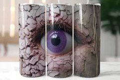 Halloween Monster Eye Sublimation | Creepy Tumbler Wrap Product Image 5