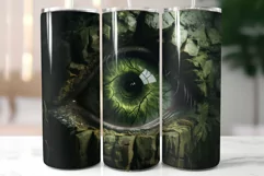 Halloween Tumbler Sublimation|Scary Witches Eye Tumbler Wrap Product Image 2