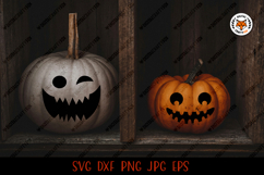 Halloween Pumpkin Face SVG, Pumpkin Faces Cut File Product Image 3