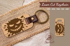Halloween Face Laser Cut Keychain Product Image 1