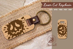 Halloween Face Laser Cut Keychain Product Image 1