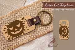 Halloween Face Laser Cut Keychain Product Image 1