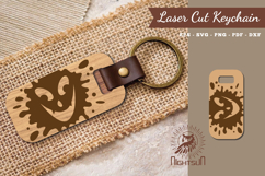 Halloween Face Laser Cut Keychain Product Image 1