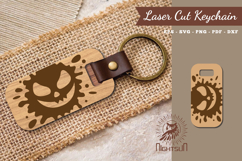 Halloween Face Laser Cut Keychain Product Image 1