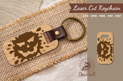 Halloween Face Laser Cut Keychain Product Image 1