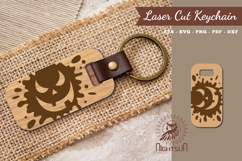 Halloween Face Laser Cut Keychain Product Image 1