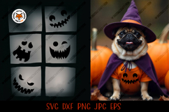Halloween Pumpkin Face SVG, Pumpkin Faces Cut File Product Image 5
