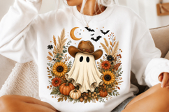 Halloween fall Ghost boho Png Product Image 2