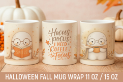 Hocus Pocus Coffee Mug Wrap Cute Ghost Halloween Product Image 1
