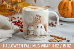Fall Spooky Cute Mug Wraps | Halloween sublimation mug Product Image 1