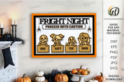 Halloween Family Sign Laser Cut. Halloween Sign SVG Product Image 1