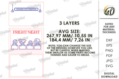 Halloween Family Sign Laser Cut. Halloween Sign SVG Product Image 2