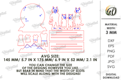 Halloween Family Laser Cut. Halloween Stand Decor SVG Product Image 2