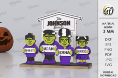 Halloween Family Bundle Laser Cut. Halloween Stand Decor SVG Product Image 4