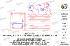Halloween Family Laser Cut. Halloween Stand Decor SVG Product Image 2