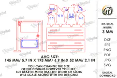 Halloween Family Laser Cut. Halloween Stand Decor SVG Product Image 2