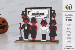 Halloween Family Bundle Laser Cut. Halloween Stand Decor SVG Product Image 8