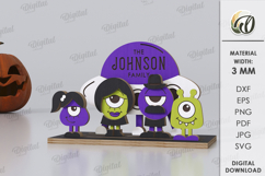 Halloween Family Bundle Laser Cut. Halloween Stand Decor SVG Product Image 10