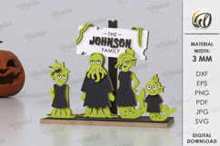 Halloween Family Bundle Laser Cut. Halloween Stand Decor SVG Product Image 11
