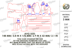 Halloween Family Laser Cut. Halloween Stand Decor SVG Product Image 2
