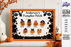 Personalized Halloween Family Sign Laser Cut | Name Signs Product Image 1