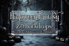Halloween Backdrops, Halloween Fantasy Backgrounds BUNDLE Product Image 1