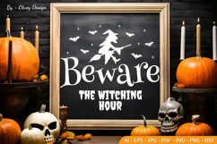 Halloween Farmhouse sign SVG | Halloween Tshirt SVG Product Image 1