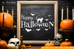 Halloween Farmhouse sign SVG | Halloween Tshirt SVG Product Image 1