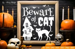 Halloween Farmhouse sign SVG | Halloween Tshirt SVG Product Image 1