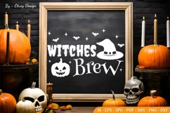 Halloween Farmhouse sign SVG | Halloween Tshirt SVG Product Image 1