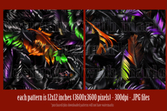 Halloween Patterns, Halloween Feathers Seamless Pattern, s1 Product Image 2