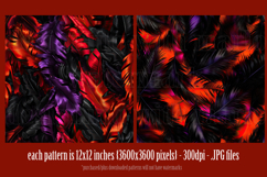 Halloween Patterns, Halloween Feathers Seamless Pattern, s12 Product Image 2