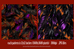 Halloween Patterns, Halloween Feathers Seamless Pattern, s12 Product Image 3