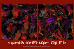 Halloween Patterns, Halloween Feathers Seamless Pattern, s15 Product Image 2