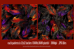 Halloween Patterns, Halloween Feathers Seamless Pattern, s15 Product Image 3