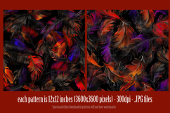 Halloween Patterns, Halloween Feathers Seamless Pattern, s16 Product Image 3