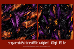 Halloween Patterns, Halloween Feathers Seamless Pattern, s17 Product Image 2