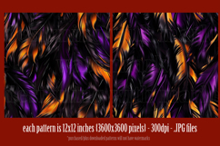 Halloween Patterns, Halloween Feathers Seamless Pattern, s17 Product Image 3