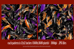 Halloween Patterns, Halloween Feathers Seamless Pattern, s18 Product Image 3