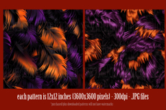 Halloween Patterns, Halloween Feathers Seamless Pattern, s19 Product Image 2