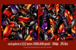 Halloween Patterns, Halloween Feathers Seamless Pattern, s3 Product Image 3