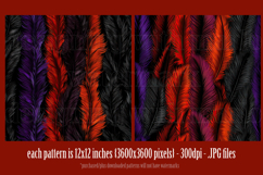 Halloween Patterns, Halloween Feathers Seamless Pattern, s5 Product Image 2