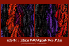 Halloween Patterns, Halloween Feathers Seamless Pattern, s5 Product Image 3