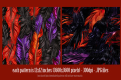 Halloween Patterns, Halloween Feathers Seamless Pattern, s6 Product Image 2