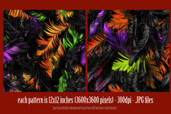 Halloween Patterns, Halloween Feathers Seamless Pattern, s8 Product Image 2