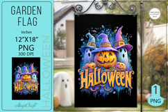 Halloween Garden flags|Garden Flag Sublimation pumpkin ghost Product Image 1
