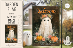 Halloween Garden flags|Halloween Sublimation pumpkin ghost Product Image 1