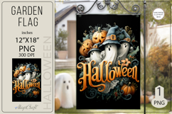 Halloween Garden flags|Garden Flag Sublimation pumpkin ghost Product Image 1