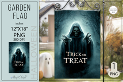 Trick or Treat halloween Garden flags| Sublimation skeleton Product Image 1