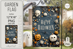 Happy halloween Garden flags| Garden Flag Sublimation Product Image 1